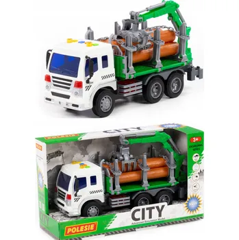 autíčko NÁKLADNÍ AUTO S KORBOU, DLOUHÉ, SVĚTLO POLESIE 96067