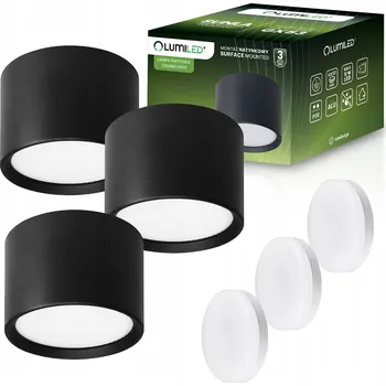 3x Halogenové nástěnné svítidlo Spot Tuba stropní svítidlo Led 8W GX53 4000K