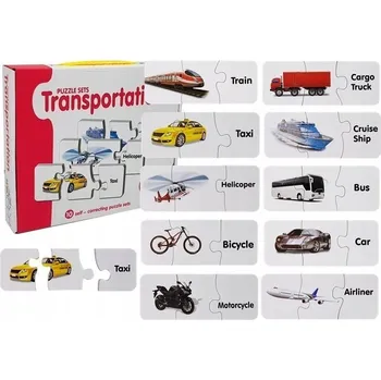 Puzzle Puzzle Vzdělávací skládačka Doprava 10 Spojů