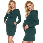 1712 ŠATY PRO KOJITELKY S KLOKANSKÝM KRÁJENÍM, LÁHVOVĚ ZELENÁ XXL