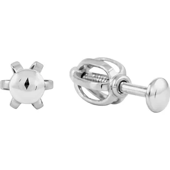 Náušnice Soliter Minimalistické pecky z bílého zlata 231 001 00283 07 + 2 měsíce na vrácení zboží