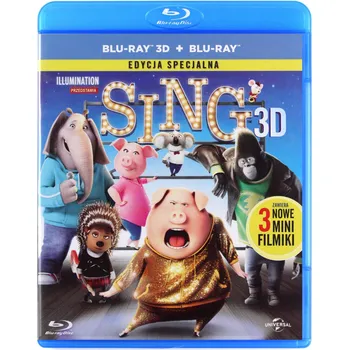 Blu-ray film Sing 3D+2D DVD Blu-ray 3D disk