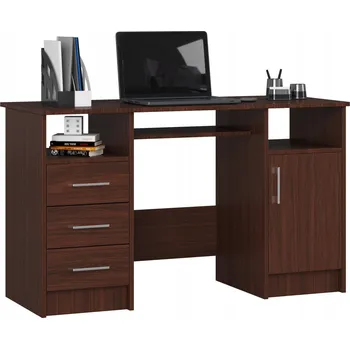 Psací stůl Obdélníkový psací stůl Akord 124 x 52 x 74 cm wenge