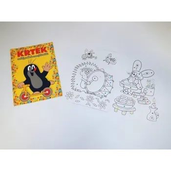 omalovánky Maluj podle teček Krtek
