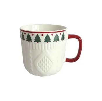 HRNEK S VÁNOČNÍM MOTIVEM STROMEK KERAMIKA 345ML