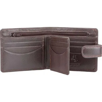 Peněženka Visconti peněženka z pravé hovězí kůže hnědá - muž