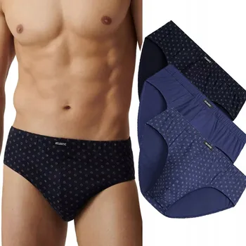 Slipy PÁNSKÉ SLIPY ATLANTIC CLASSIC 3MP188/GRA/NIE/NIEC 3BALENÍ XL