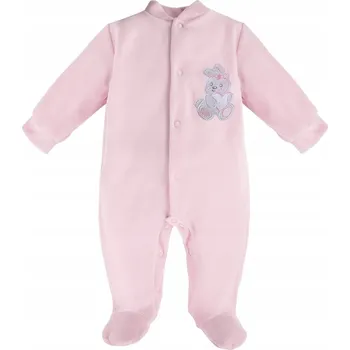 Kojenecký overall EEVI OVERAL VELUROVÝ NOVOROZENECKÝ RŮŽOVÝ PRO HOLČIČKU VELIKOST 56