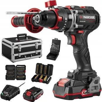 Vrtačka Parkside Performance PSBSAP 20-Li D4 100396189 2x 2,0 Ah + nabíječka + příslušenství + kufr