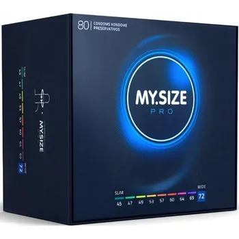 Kondom MY.SIZE PRO 72 mm kondomy - IDEÁLNÍ VELIKOST 80 ks
