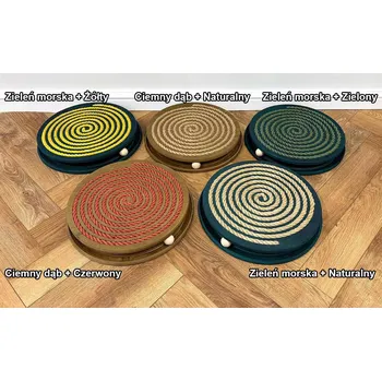 Škrabadlo pro kočky hračka s dráhou s kuličkou, pelíšek, škrabadlo 3v1