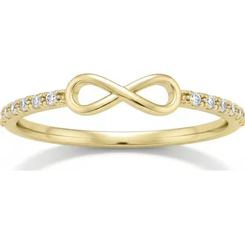 Prsten Soliter Prsten ze žlutého zlata se zirkony Nekonečno 229 001 00899 00 58 mm + 2 měsíce na vrácení zboží