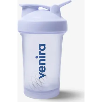 Fitness VENIRA shaker PRO s poutkem, modrý - 400 ml