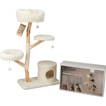 Scruffs Pyrenees kočičí škrabadlo strom – krémové