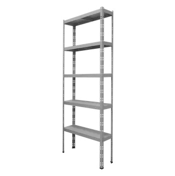 Dílenský regál ZLKL Průmyslové regály kovové 2500 x 600 x 300 mm, bílý P00139-1