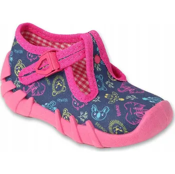 Chlapecké bačkory Befado dětské papuče na suchý zip modré, velikost 25