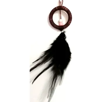 Lapač snů Lapač zlých snů hnědý - 5 cm průměr