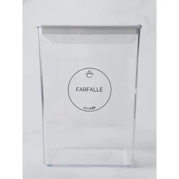 Speciální papír FARFALLE – průhledná samolepka na dózu, základní písmo, 5 cm | DomaLEP