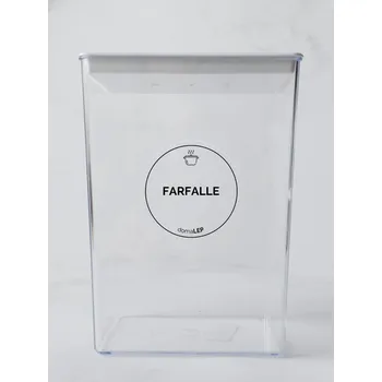 Speciální papír FARFALLE – průhledná samolepka na dózu, tučné písmo, 5 cm | DomaLEP