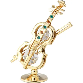 Figurka Crystocraft Viola 6 x 9 cm barevné křišťály gold