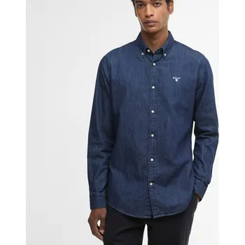 Pánská košile Barbour Denim Crest Tailored Long-Sleeved Shirt — Indigo
