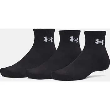 Pánské ponožky Unisexové ponožky Under Armour UA Performance Cotton 3p Qtr - černé - 6009686-008 Velikosti: L