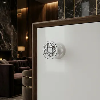 Nábytkové kování Giusti Úchytka knopka ALINA / Lesklý chrom