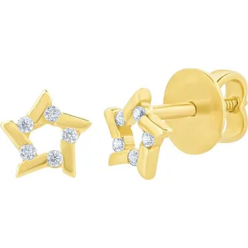 Šperk Zlaté náušnice pecky Lyanne ze žlutého zlata s Brilliance Zirconia FNN33394EGY