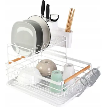 Odkapávač na nádobí ODKAPÁVAČ NA NÁDOBÍ S ODKAPÁVACÍ PLOCHOU A TÁCEM E-8120