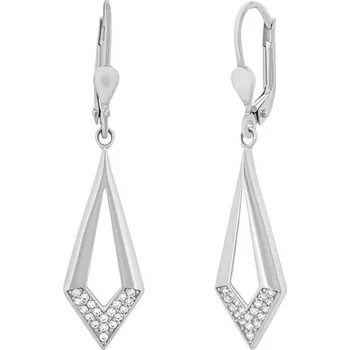 Náušnice Zlaté visací náušnice Lysandra z bílého zlata s Brilliance Zirconia FNN33420EGW