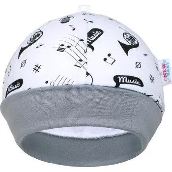 Kojenecká čepice Kojenecká bavlněná čepička New Baby Music 62 (3-6m)