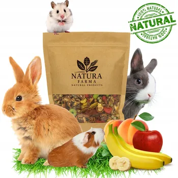 Krmivo pro hlodavce KRMIVO PRO HLODAVCE OVOCNÉ POCHOUTKY 500G OVOCNÁ SMĚS PŘÍRODNÍ ECO