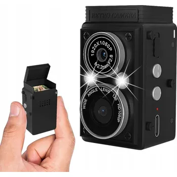 MINIATURNÍ RETRO HD KAMERA VLOG POV DIGITÁLNÍ FOTOAPARÁT STYL DSLR