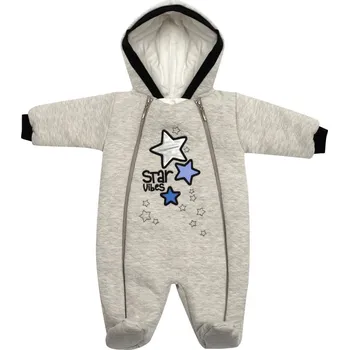 Kojenecké oblečení Zimní kojenecká kombinéza s kapucí Koala Star Vibes modrá 74 (6-9m)