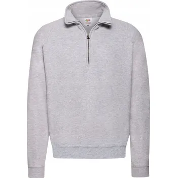 Pánská mikina Pánská Mikina na Zip s Límcem Heather Grey vel. XL