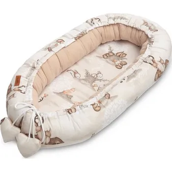 Hnízdečko pro miminko Sensillo Hnízdečko pro miminko mušelínové Zábava v lese/béžové