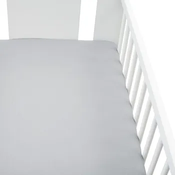 Prostěradlo Jersey prostěradlo do postýlky New Baby 120x60 šedé