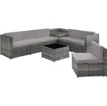 TecTake GmbH 404234 ratanová sestava verona - šedá