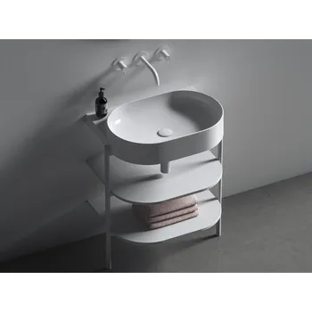 RAVAK Umyvadlo Yard 60 bez otvoru Barva: Deepsea Blue