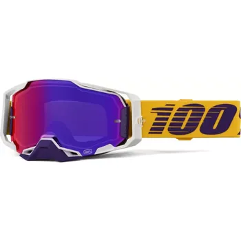 Motocyklové brýle Motokrosové brýle 100% ARMEGA DIFENBAK 50005-10050 se zrcadlovým objektivem (nejlepší pro MX, BMX, MTB )