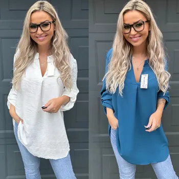 Dámská tunika Prodloužená tunika CYNTHIE Barva: Bílá