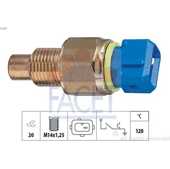 Teplotní spínač, varovná kontrolka chladiva FACET 7.4131