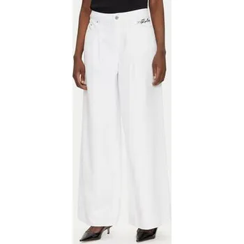 Dámské džíny KARL LAGERFELD Jeansy A2W10158 Bílá Wide Leg 29