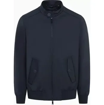 Pánská casual bunda PORSCHE DESIGN Blouson Jacket Bunda s žakárovou podšívkou a límcem tmavě modrá (Lehká, rovně střižená bunda se stojáčkem a propracovanými detaily.)