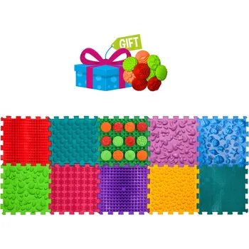 Hrací deka Masážní podložka Ortek Mix Puzzles, 10 dílků + vzory zdarma