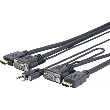Video kabel VivoLink Pro VGA + audio a HDMI kabel M - M 5m (PROVGAHDMIFLY5)