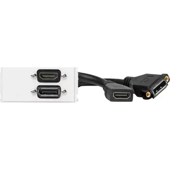 Video kabel VivoLink zásuvkový panel HDMI + DP v 1.4 pro Schneider (WI221267)