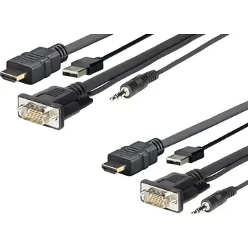 Video kabel VivoLink Pro HDMI + USB + VGA + Audio kabel M - M 1m (PROHDMIMVGA1)