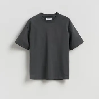 Reserved - Bavlněné boxy tričko - tmavě šedá - 945HL-90X - 945HL-90X-XXL