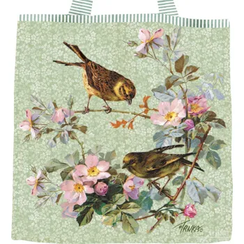 Plátěná nákupní taška větší, Jarní píseň v zelenkavém